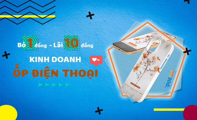 Mô hình cửa hàng ốp lưng điện thoại - Bỏ 1 đồng, lãi 10 đồng