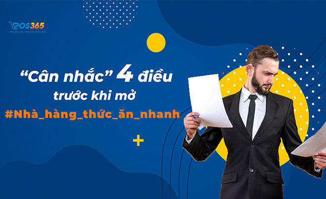 Các cân nhắc trước khi mở nhà hàng thức ăn nhanh
