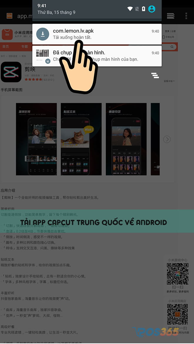 cách tải capcut trung quốc trên android