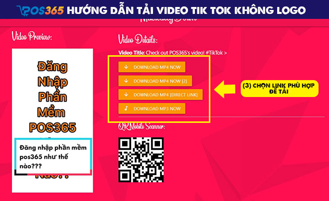 tải video tik tok không logo