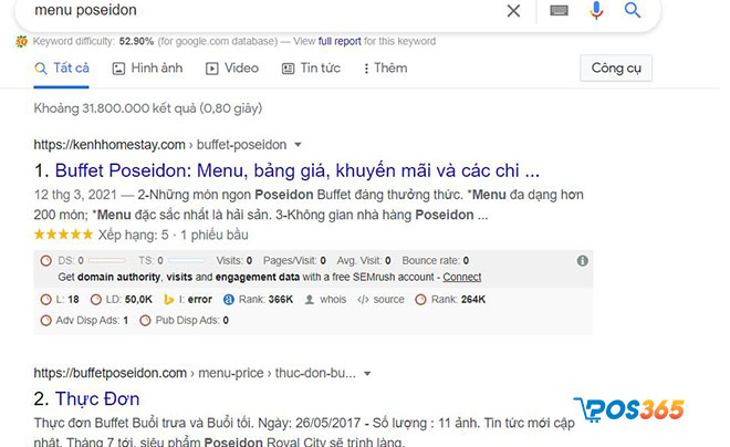 tiếp thị website nhà hàng