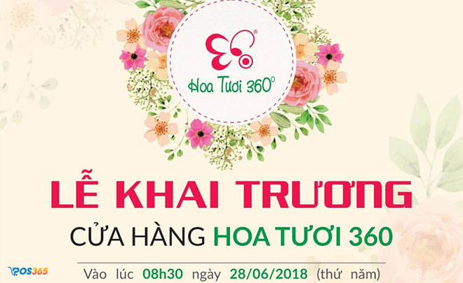 Thiệp mời khai trương cửa hàng