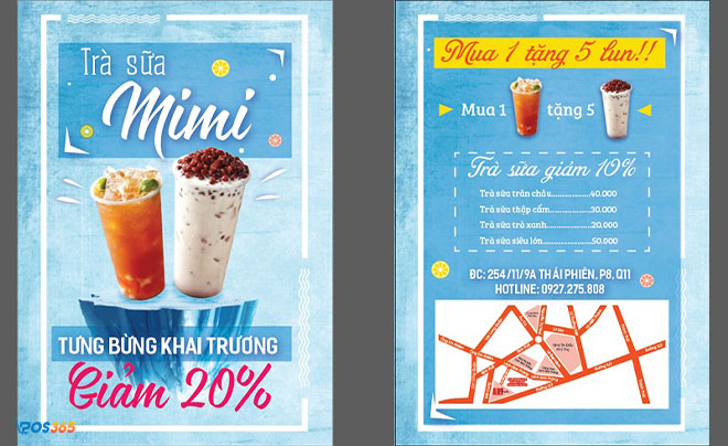 Poster khai trương cửa hàng