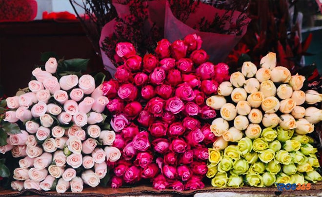chợ hoa đầu mối ở hà nội
