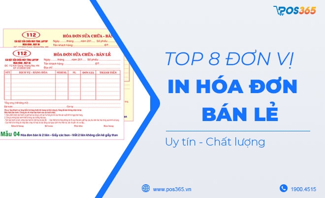 Gợi ý Top 8 đơn vị in hóa đơn bán lẻ theo yêu cầu tại Hà Nội
