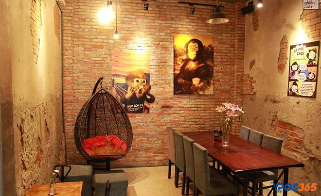 quán cafe bánh ngọt monkey in black cafe