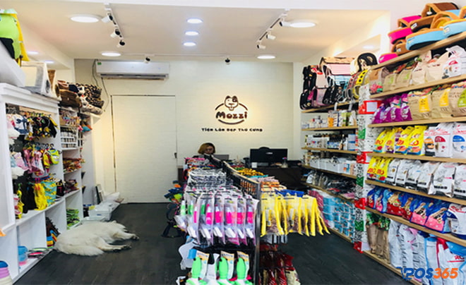 Cửa hàng bán thức ăn có mèo ở Sài Gòn Mozzi Pet Shop