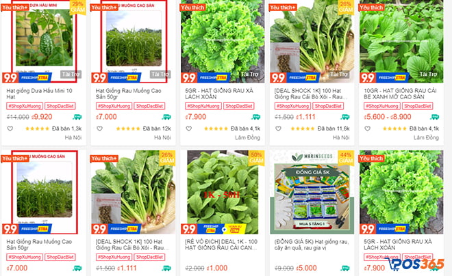 Kinh doanh hạt giống online