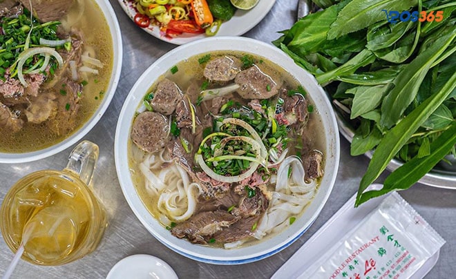 đa dạng menu món ăn