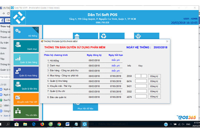 phần mềm quản lý dantrisoft