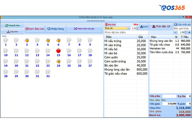 phần mềm quản lý quán nhậu miễn phí