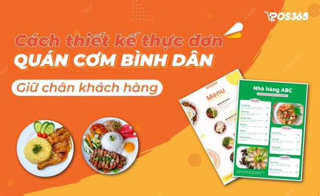 Cách thiết kế thực đơn quán cơm bình dân NGON giữ chân khách hàng