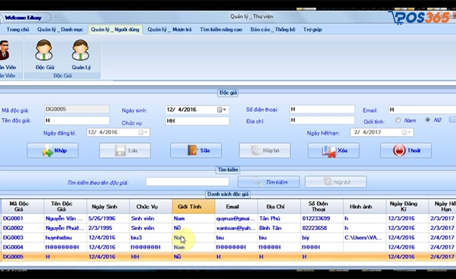 Phần mềm quản lý sách thư viện Vemis-Library