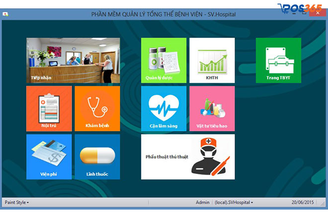 Phần mềm quản lý trang thiết bị y tế SAO VIET