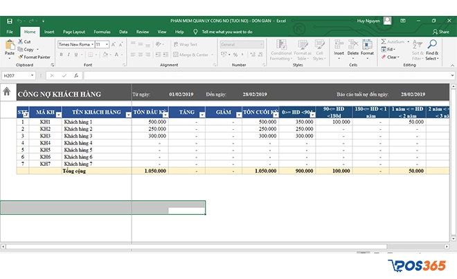 File Excel quản lý công nợ là gì?
