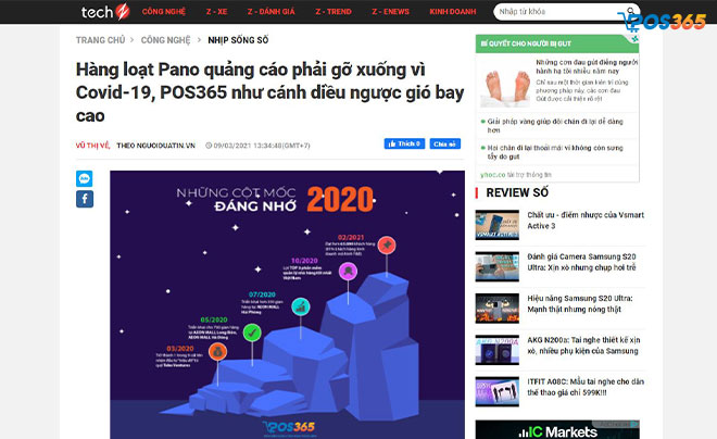 H&agrave;ng loạt Pano quảng c&aacute;o phải gỡ xuống v&igrave; dịch Covid-19, POS365 như c&aacute;nh diều ngược gi&oacute; bay cao