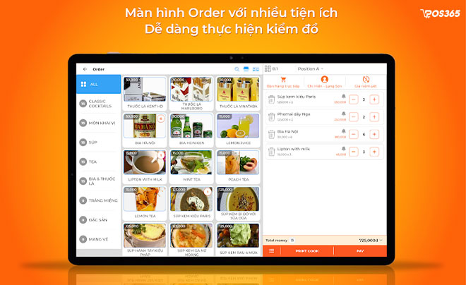 Các hình thức Menu điện tử của POS365