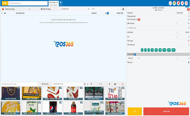 Phần mềm bán hàng pos365 có giao diện người dùng đẹp