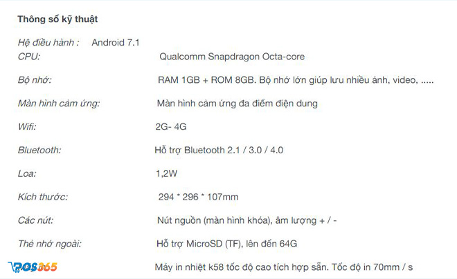 Máy Pos bán hàng cần phải có tốc độ xử lý nhanh