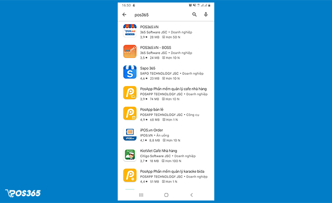 Tải phần mềm POS365 trên Android