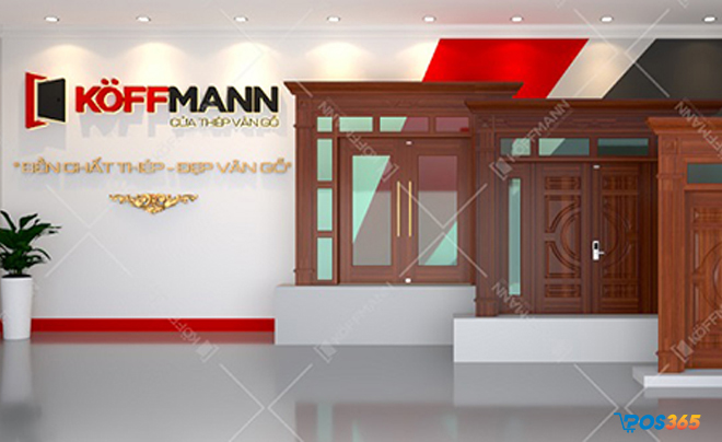 Showroom cửa thép vân gỗ Koffmann