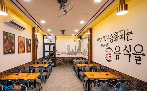 Trang trí quán ăn vặt Hàn Quốc