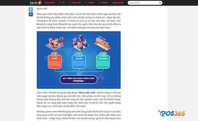 Techz đánh giá cao giải pháp tối ưu hóa quy trình vận hành của POS365