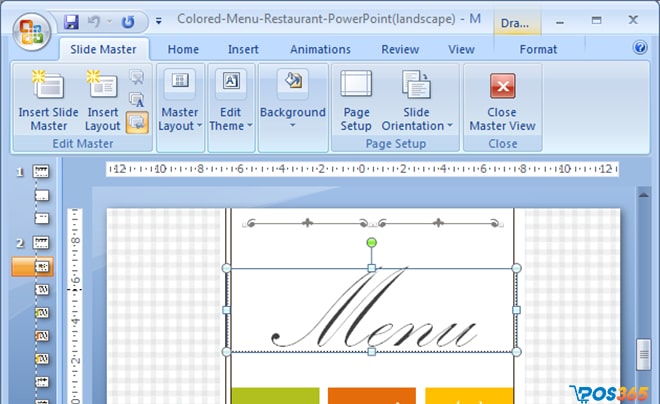 Thiết kế menu quán cafe bằng PowerPoint