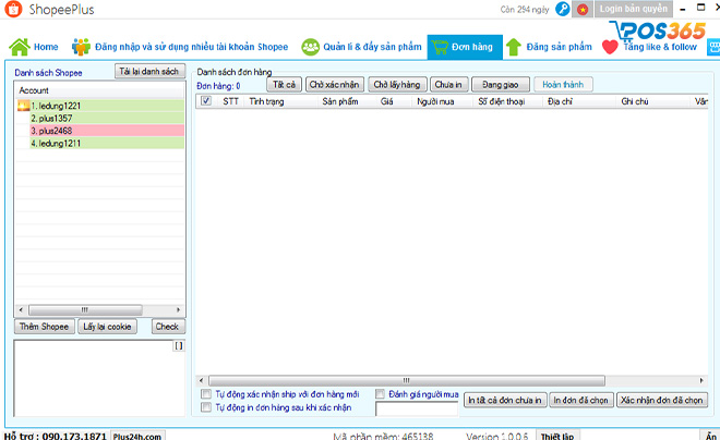 Phần mềm quản lý bán hàng Shopee Plus