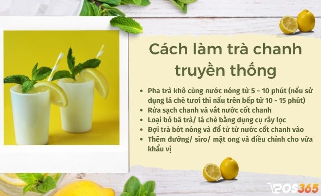 Công thức pha chế trà chanh truyền thống