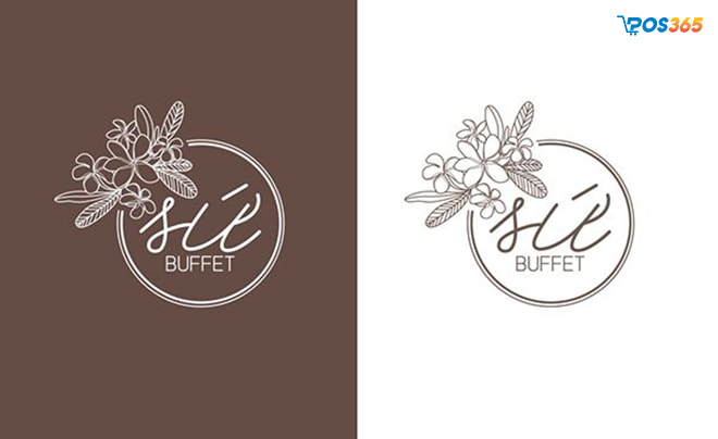 mẫu thiết kế logo nhà hàng buffet 1