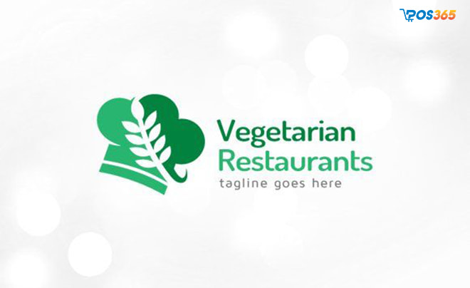 mẫu thiết kế logo nhà hàng chay