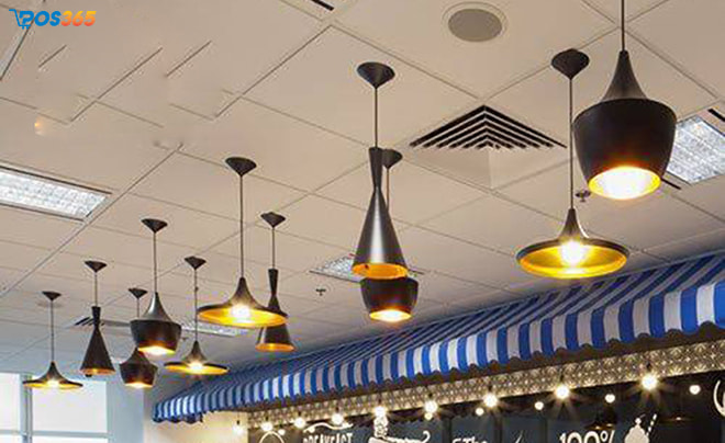 mẫu thiết kế đèn thả trần quán bar