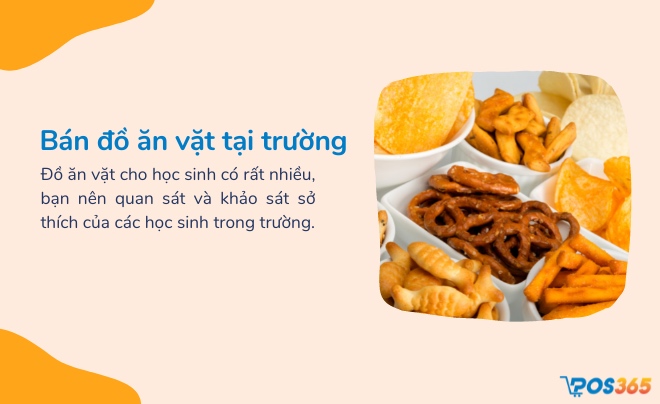 Bán đồ ăn vặt tại trường