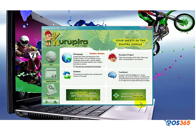 Phần mềm quản lý máy tính cho trẻ em Kurupira Web Filter