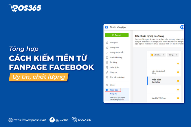 Bật mí 10 cách kiếm tiền từ fanpage facebook uy tín, chất lượng