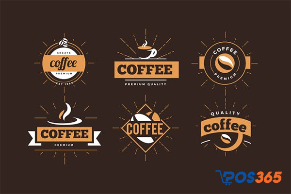 Mẫu thiết kế logo quán cà phê cổ điển