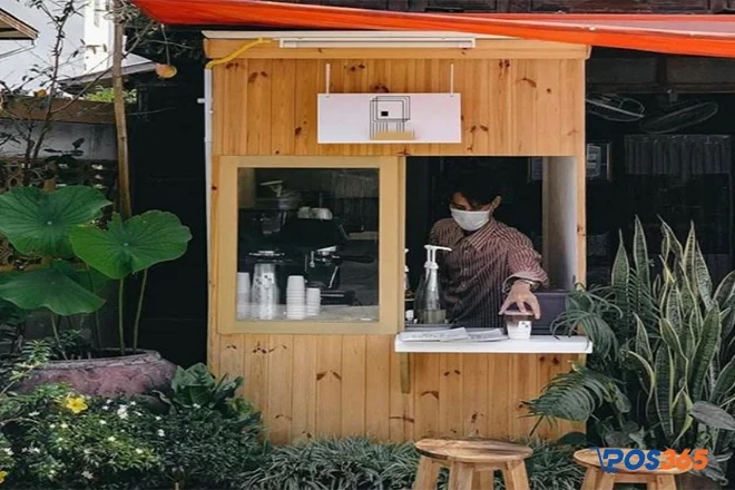 Thiết kế quán cafe nhỏ đẹp kết hợp nhà ở