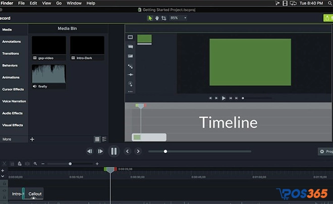 Phần mềm cắt video trên máy tính Camtasia Studio