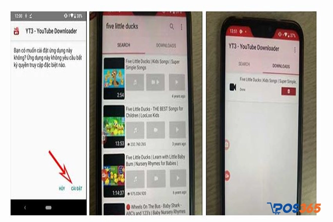 Tải video YouTube với điện thoại Android - YT3