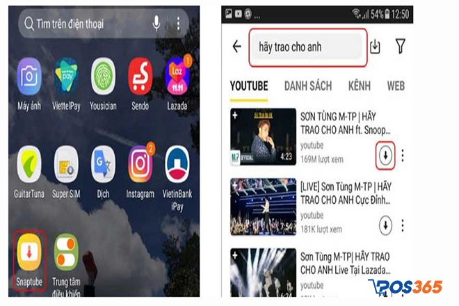 Tải video youtube bằng ứng dụng SnapTube