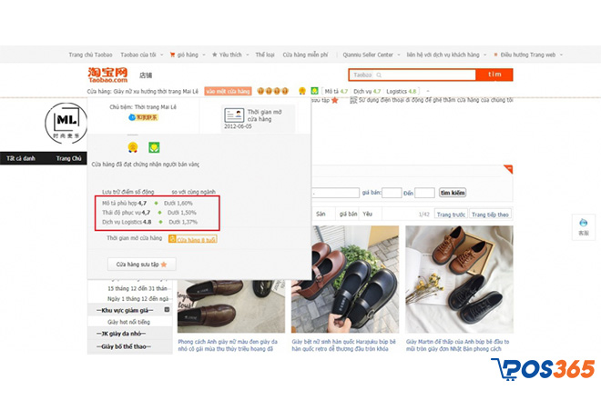 một số cách nhận biết shop uy tín trên taobao