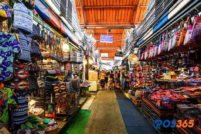 Khu chợ Chatuchak với hơn 27 khu chợ nhỏ, 10 ngàn cửa hàng