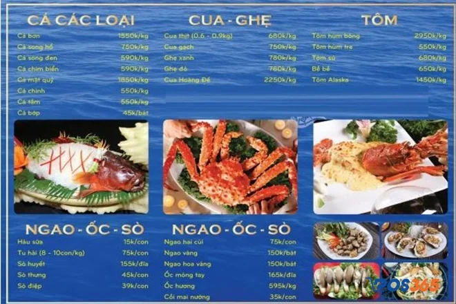 tham khảo menu quán nhậu