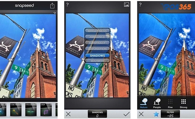 Phần mềm chụp ảnh đẹp cho iPhone Snapseed