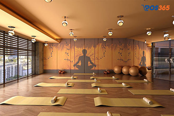 Thiết kế ấn tượng khi mở phòng tập yoga ấn tượng