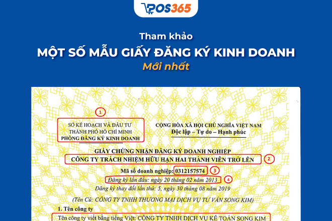Tham khảo một số mẫu giấy đăng ký kinh doanh mới nhất 2023