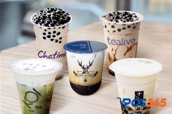 Mô hình quán trà sữa nhỏ online