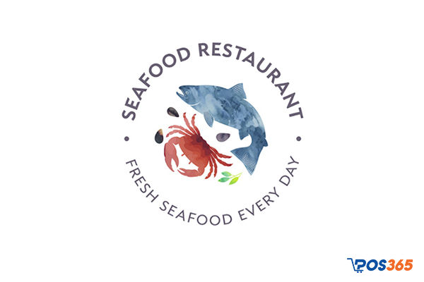 Logo nhà hàng hải sản đẹp phong cách đơn giản