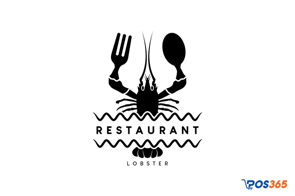 Logo nhà hàng hải sản đẹp phong cách mộc mạc